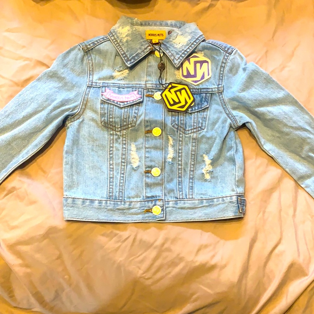 Norris Nuts kids size 8 denim jacket. (FYI this a 8 is small it’s more like a 6)